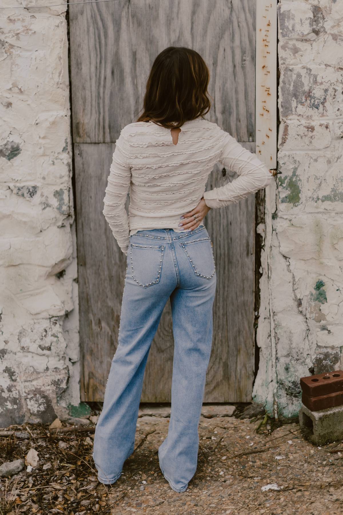 Boho Mock Neck Top