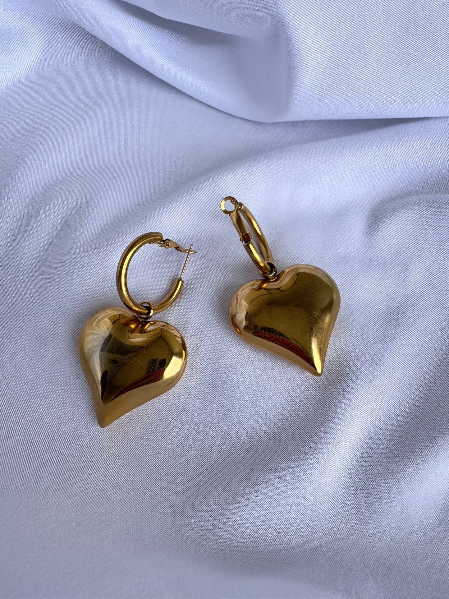 Oversized Bubble Heart Earrings
