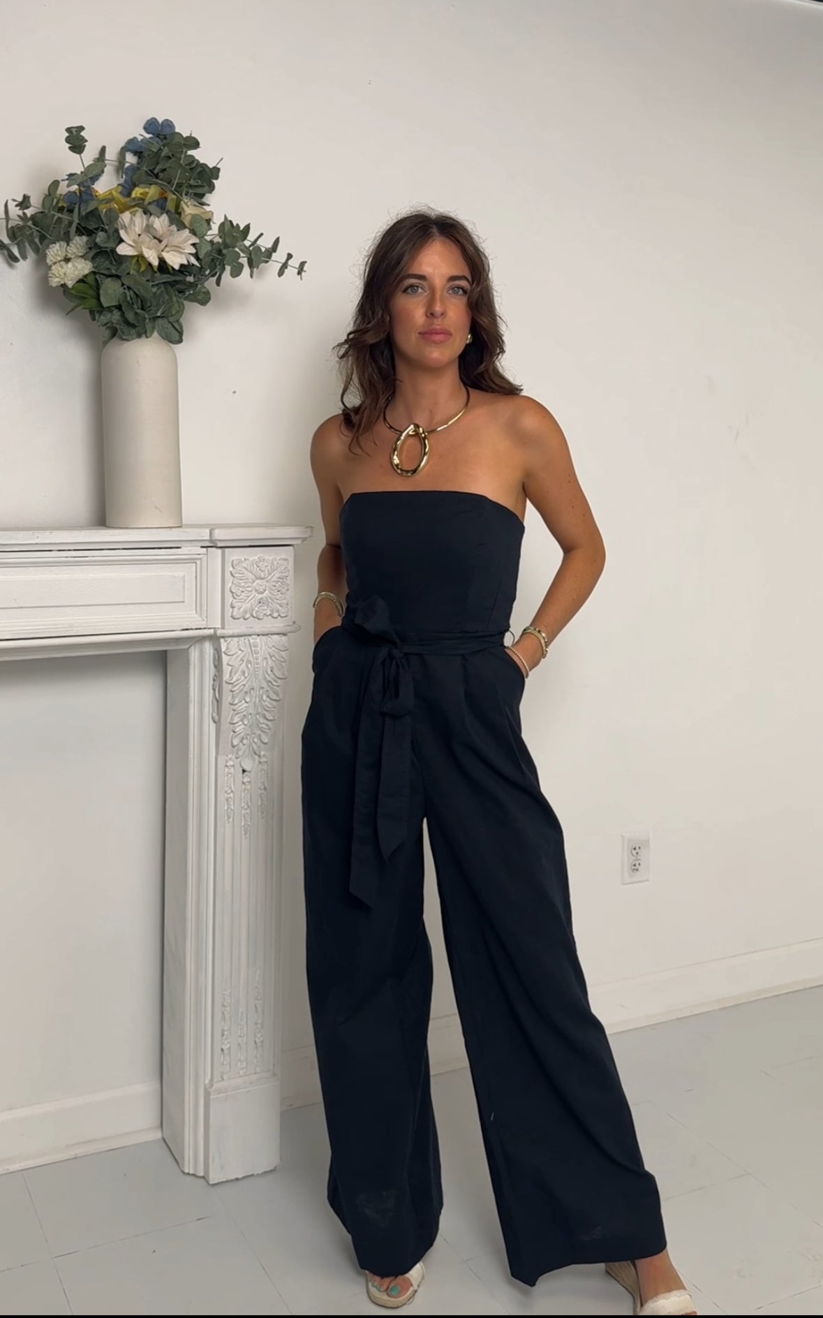 Midnight Strapless Jumpsuit