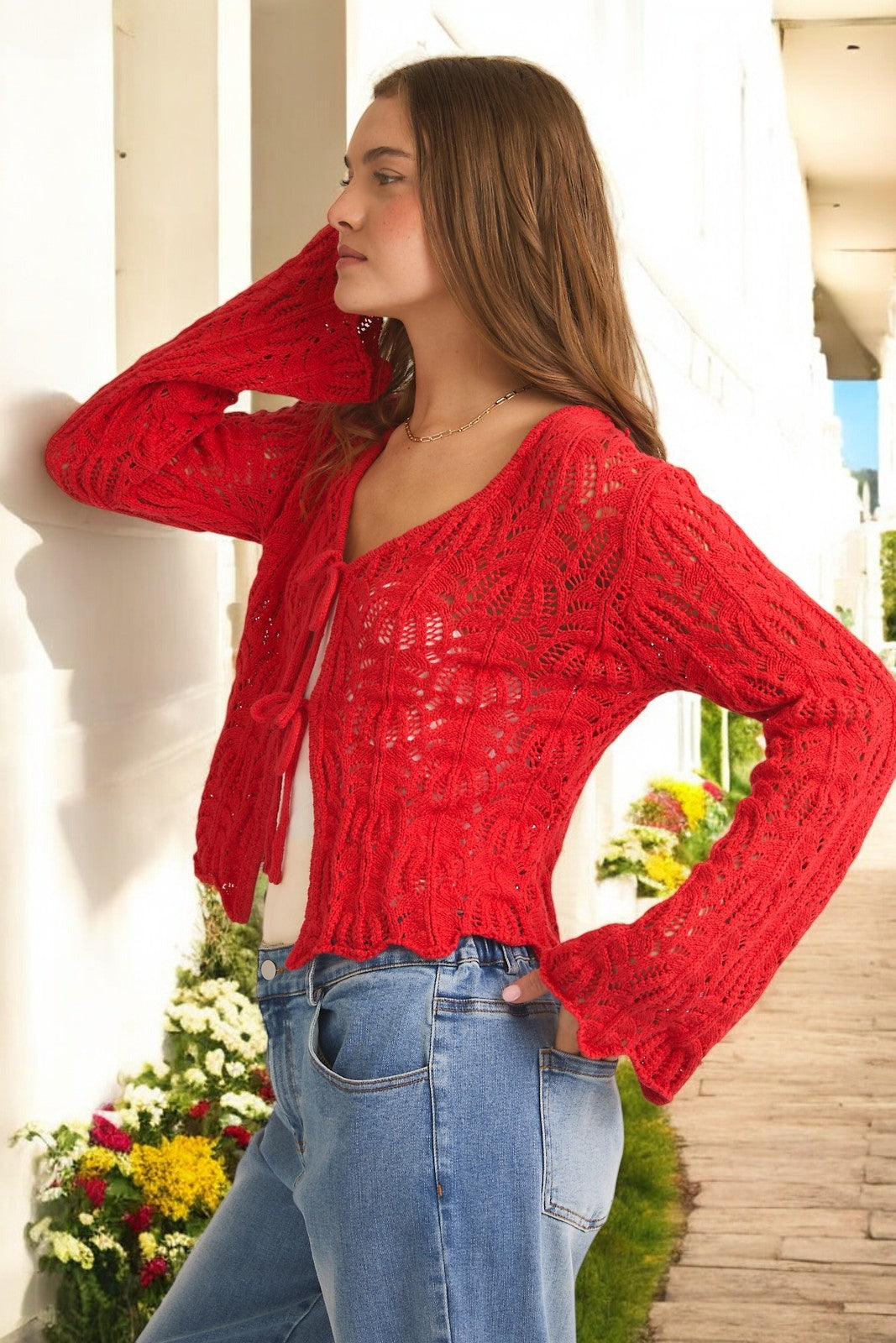 PRE-ORDER Coastal Bell Sleeve Cardigan